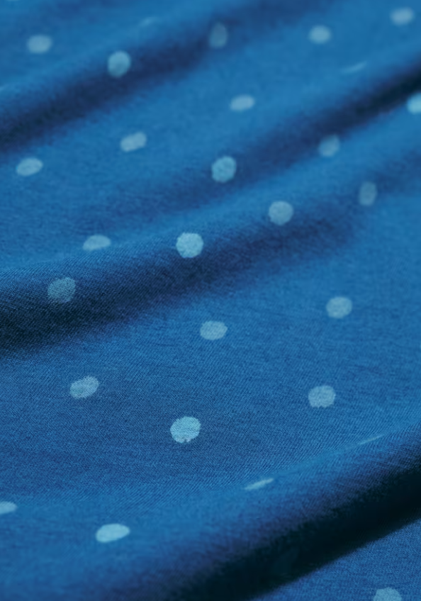 Seasalt Pier View Jersey Dress Little Sponge Spot Dark Voyage