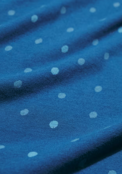Seasalt Pier View Jersey Dress Little Sponge Spot Dark Voyage