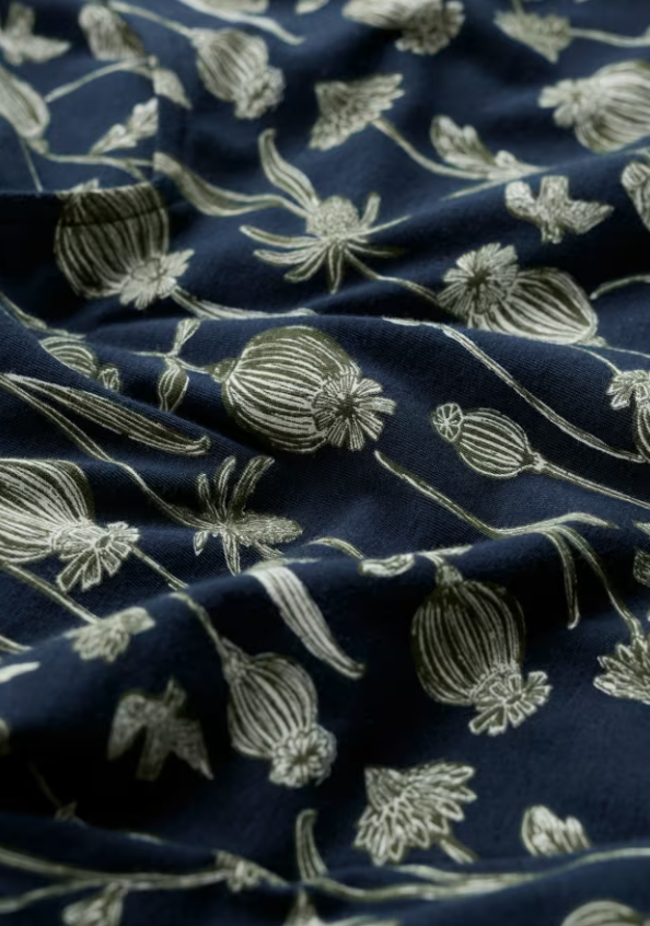 Seasalt Pier View Three Quarter Sleeve Dress Lino Seedpods Maritime . Womens with Fit and flare shape with V neck that's Machine Wash 30C Material: 96% Cotton (organic) & 4% Elastane