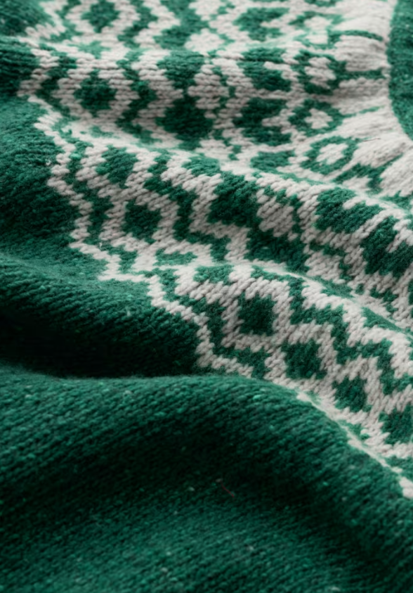 Seasalt Port Kinnis Fair Isle Jumper Wag Tail Dark Forage Mix
