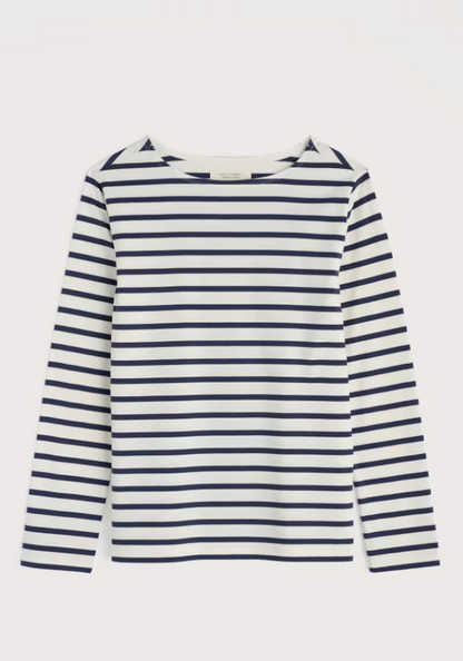 Seasalt Sailor Shirt Breton Chalk Maritime