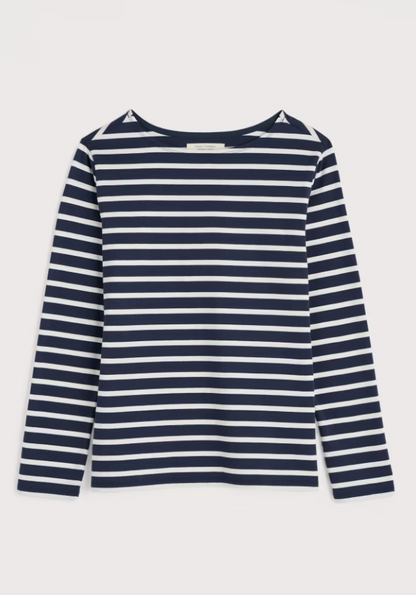 Seasalt Sailor Shirt Breton Maritime Chalk