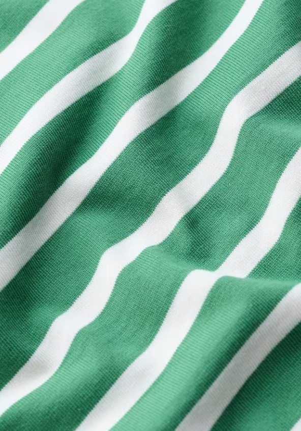Seasalt Sailor 3/4 Sleeve Top Jersey Breton Pea Pod