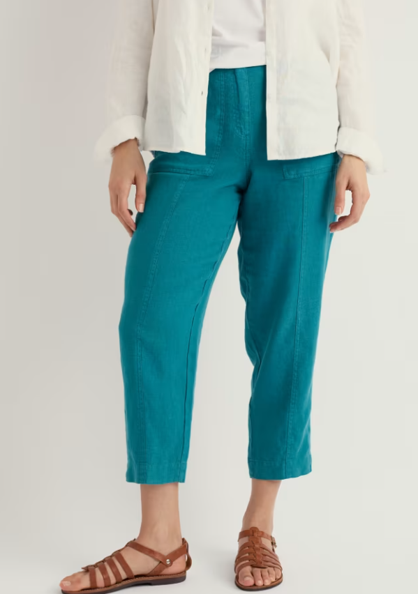 Seasalt Saltings Linen Cropped Trousers Deep Dive