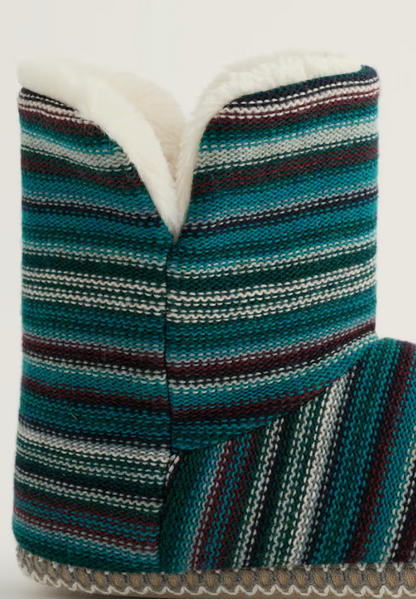 Seasalt Snooze Slipper Booties Ripple Marks Dune Grass Mix