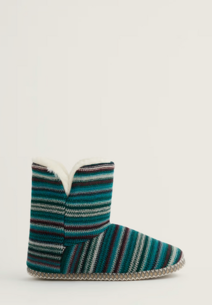 Seasalt Snooze Slipper Booties Ripple Marks Dune Grass Mix