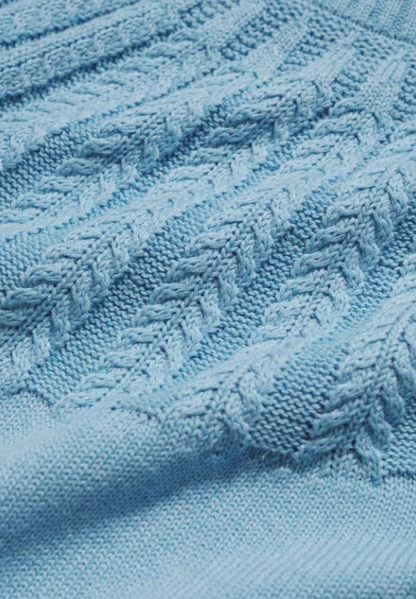 Seasalt Stone Chat Organic Cotton Jumper Spring Sky