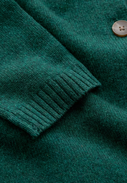 Seasalt Tern Tide Cardigan Dark Thyme womens Semi fitted with a Crew neck that's Button fastening and Ribbed hem and cuffs with Ribbed neckline that should be Hand Wash In Cold Water Material: 60% Merino Wool & 40% Nylon