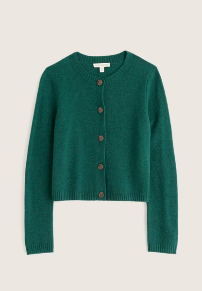 Seasalt Tern Tide Cardigan Dark Thyme womens Semi fitted with a Crew neck that's Button fastening and Ribbed hem and cuffs with Ribbed neckline that should be Hand Wash In Cold Water Material: 60% Merino Wool & 40% Nylon