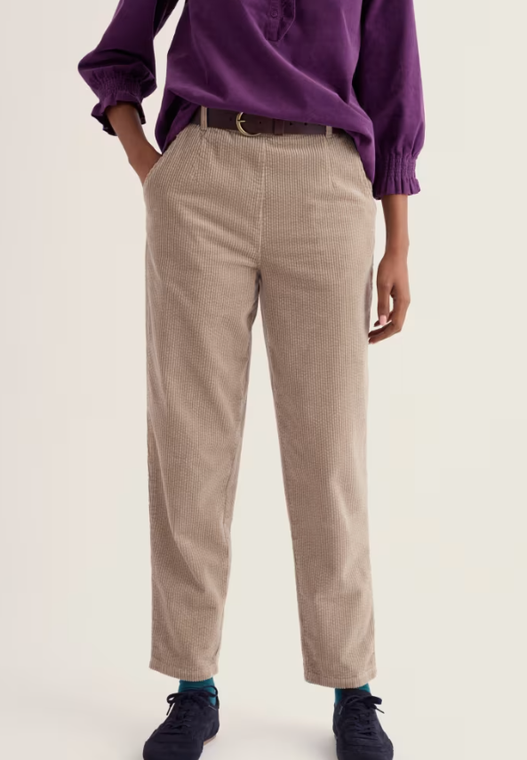 Seasalt Trethornes Tapered Cord Trousers Birch