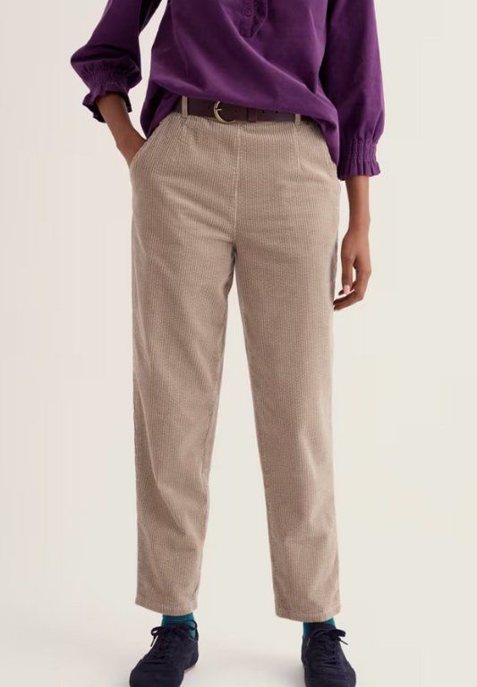 Seasalt Trethornes Tapered Cord Trousers Birch