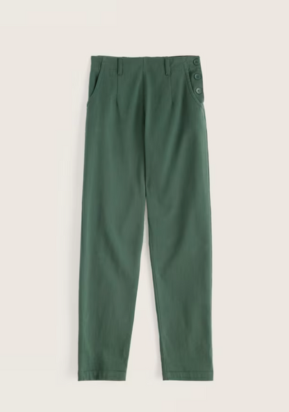 Seasalt Waterdance Organic Cotton Rich Trousers Light Coppice