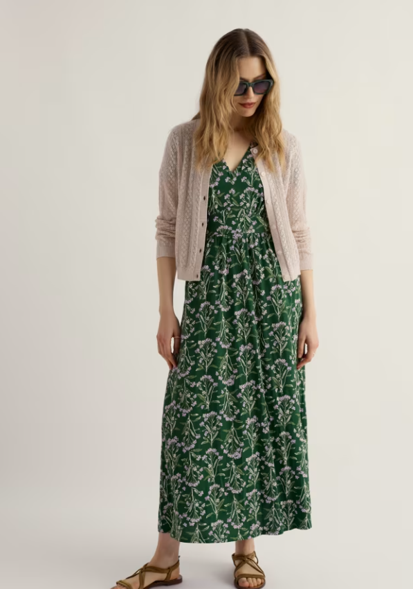 Seasalt Willowing Pointelle Organic Cotton Cardigan Chalk