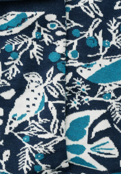 Seasalt Women's Arty Socks Festive Birds Raincloud