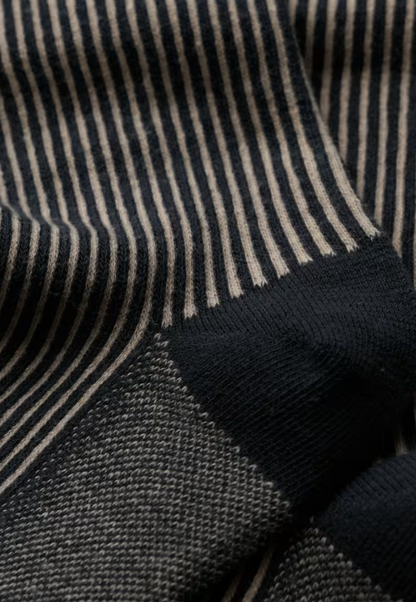 Seasalt Women's Bloomin' Good Socks Vertical Stripe Coal