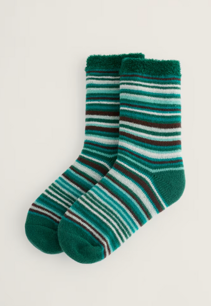 Seasalt Women's Cabin Socks Ripple Marks Dune Grass Mix