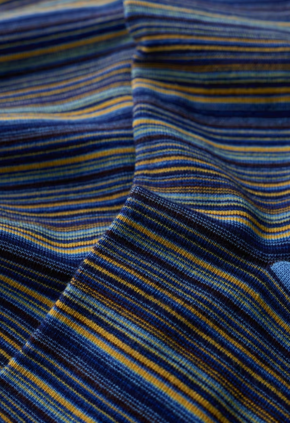 Seasalt Women's Everyday Socks Ripple Marks Bright Marine Mix