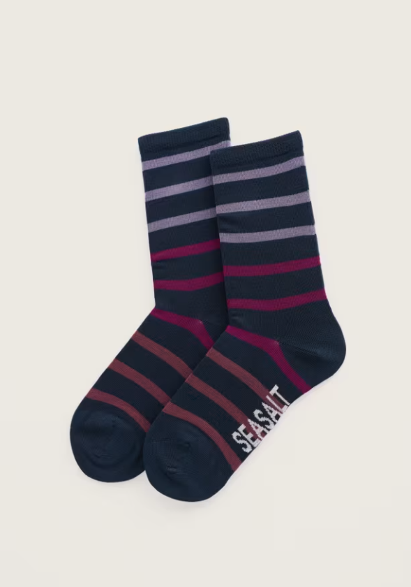 Seasalt Women's Sailor Socks Breton Shades Echium