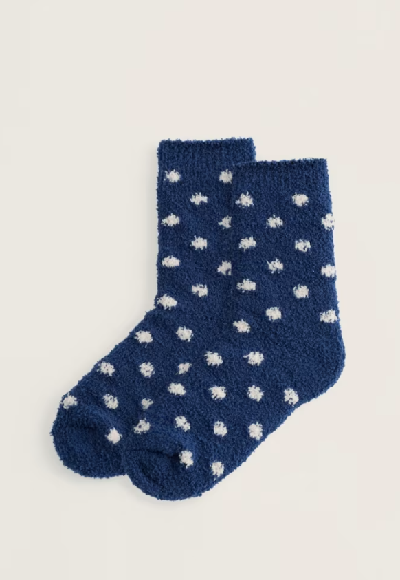 Seasalt Women's Short Fluffies Socks Confetti Marine