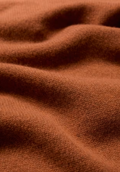 Seasalt Braque Lambswool Blend Roll Neck Jumper Rusted