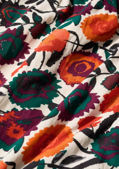 Seasalt Etta Printed Above-Ankle Dress Figurative Floral Aran