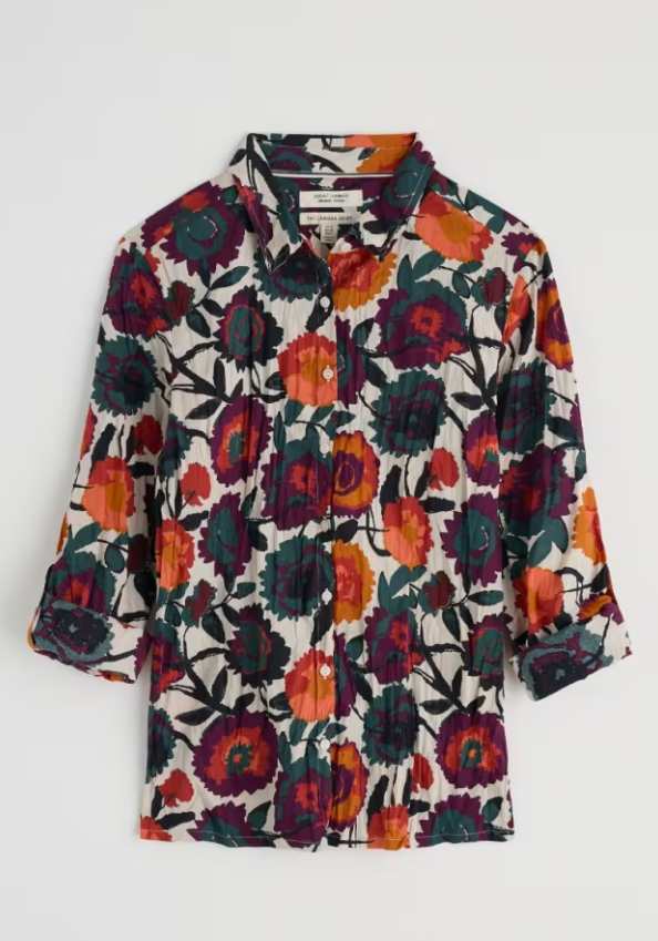 Seasalt Larissa Shirt Figurative Floral Aran