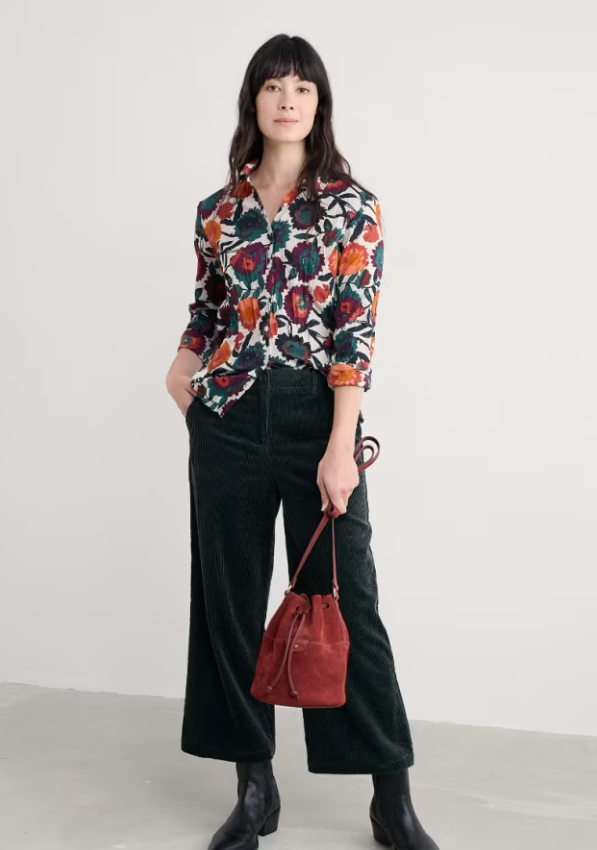 Seasalt Larissa Shirt Figurative Floral Aran