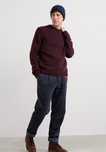 Seasalt Men's Bizen Jumper Merlot