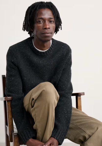 Seasalt Men's Bizen Jumper Onyx  to