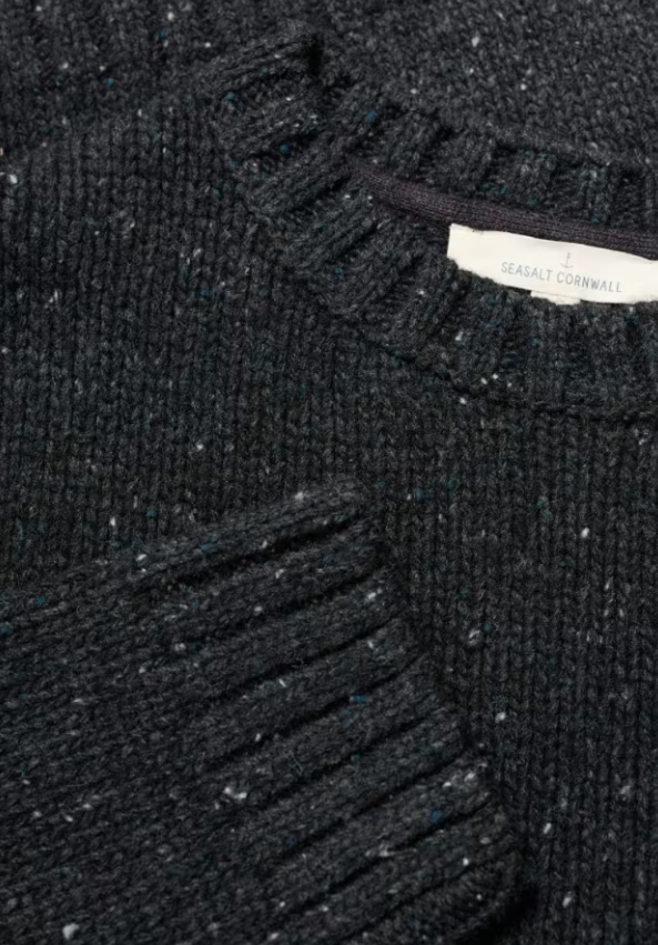 Seasalt Men's Bizen Jumper Onyx  to