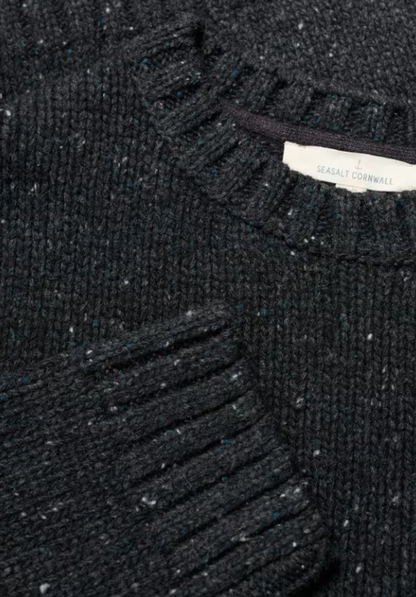 Seasalt Men's Bizen Jumper Onyx  to
