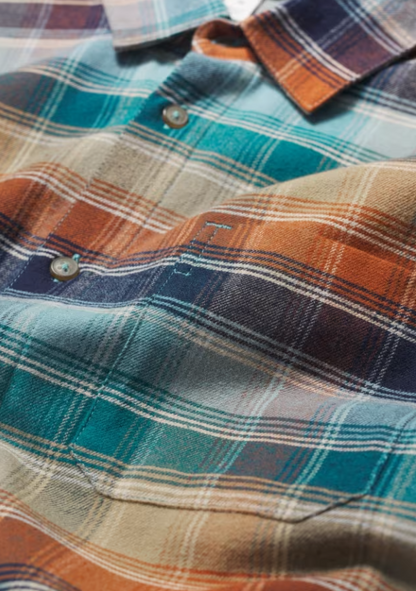 Seasalt Men's Fathomer Checked Shirt Root Cellar Light Wade