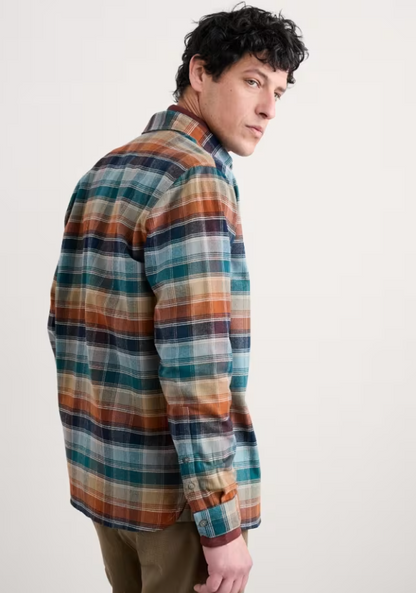 Seasalt Men's Fathomer Checked Shirt Root Cellar Light Wade