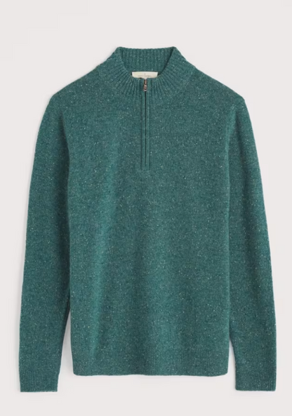 Seasalt Men's Reefpoint Half Zip Jumper Dark Lake