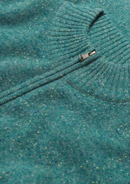 Seasalt Men's Reefpoint Half Zip Jumper Dark Lake