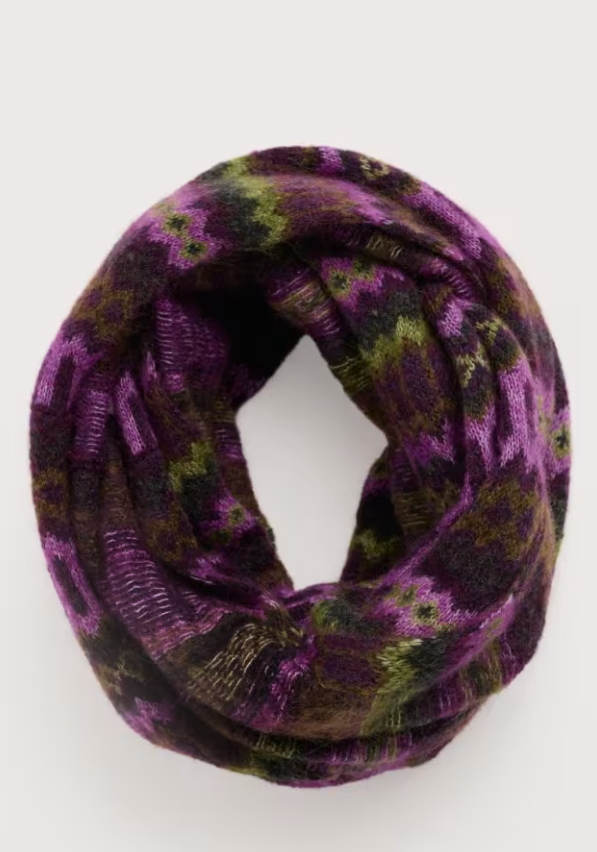 Seasalt Morning Cliff Snood Modernist Grape Oak Mix