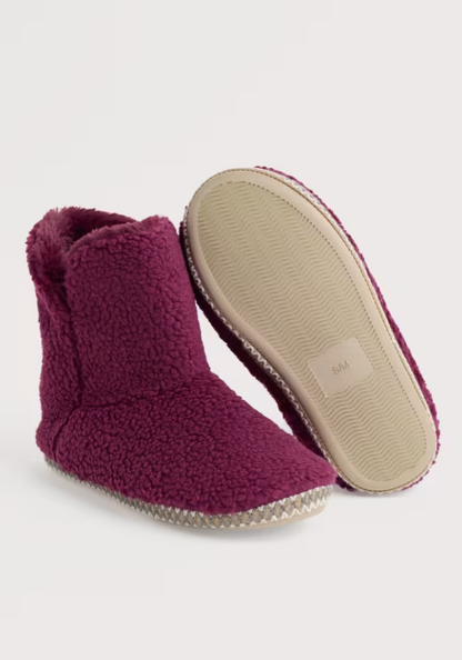 Seasalt Night Sky Borg Slipper Booties Clove