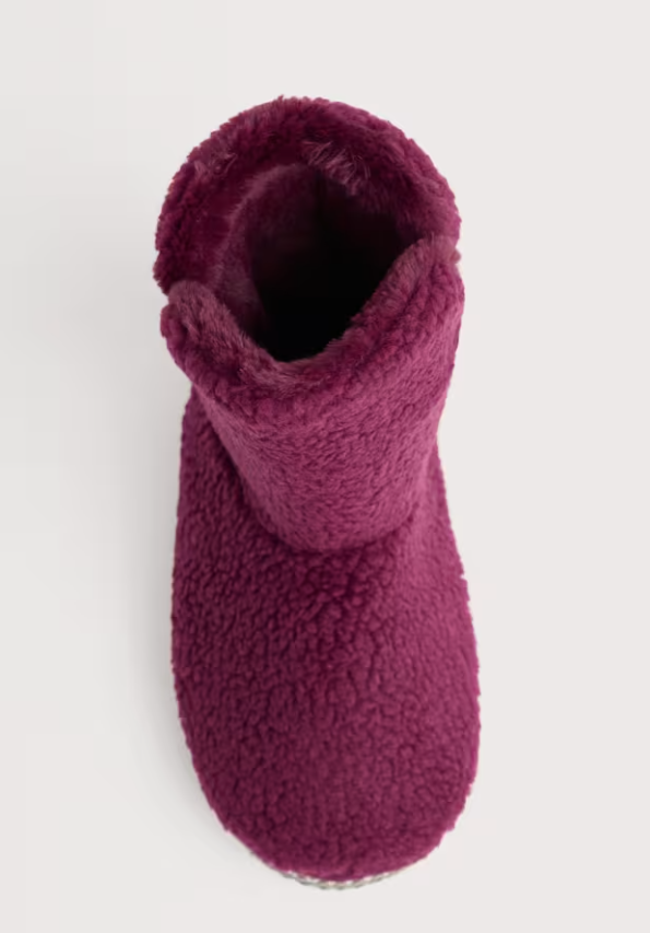 Seasalt Night Sky Borg Slipper Booties Clove