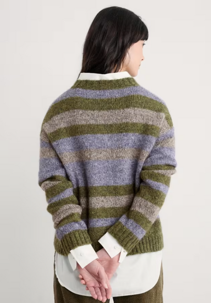 Seasalt Painter Striped Jumper Carvannel Laurel Mix