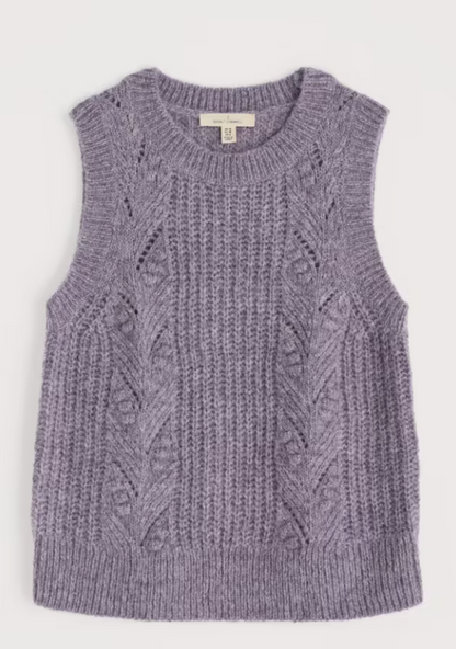 Seasalt Sand Thistle Mohair-Blend Vest Clematis