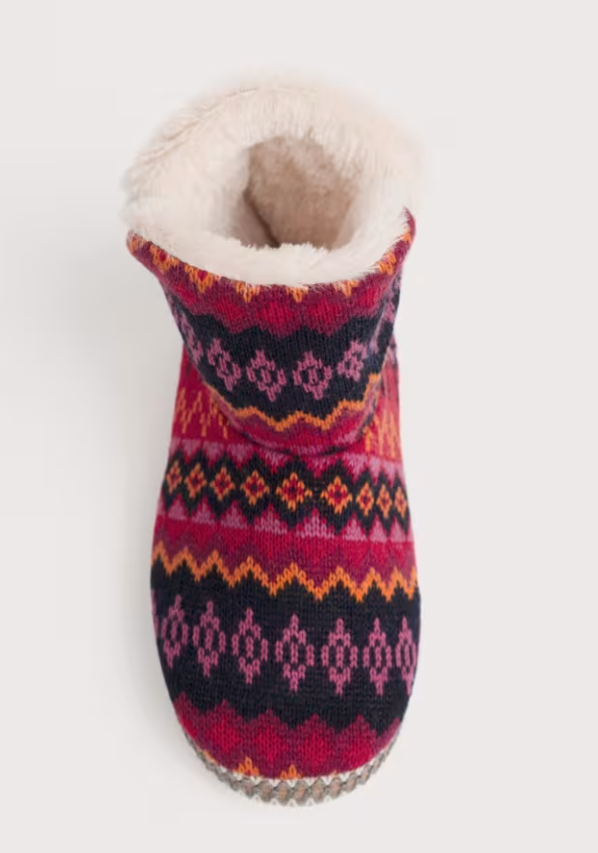 Seasalt Snooze Slipper Booties Windward Carmine Multi