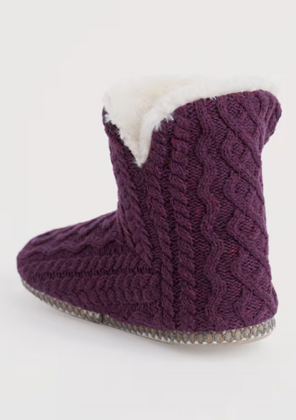 Seasalt Starry Night Slipper Bootie Grape