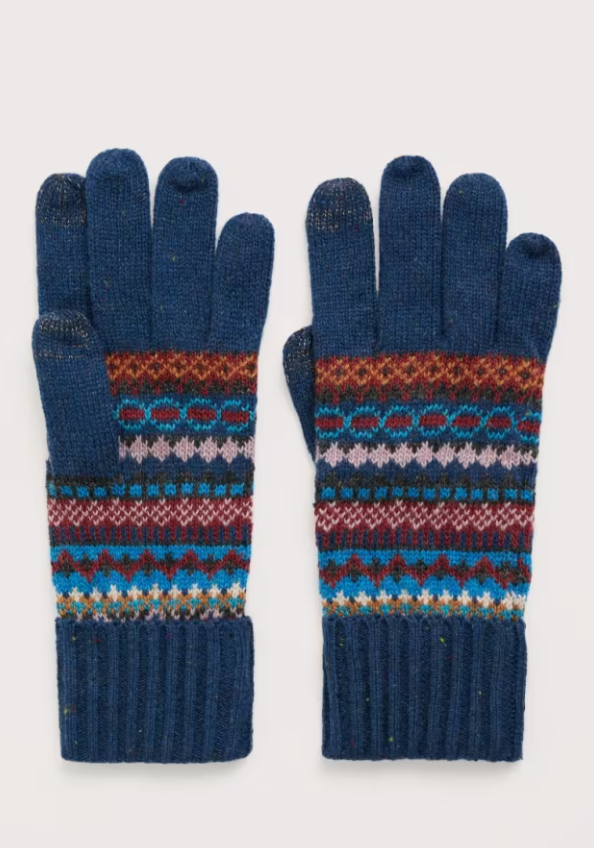 Seasalt Very Clever Gloves Star Jasmine Coal Jetty Mix