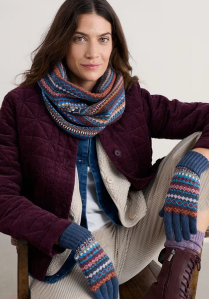 Seasalt Very Clever Gloves Star Jasmine Coal Jetty Mix