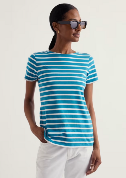 Seasalt Sailor T-Shirt Breton Waterscape