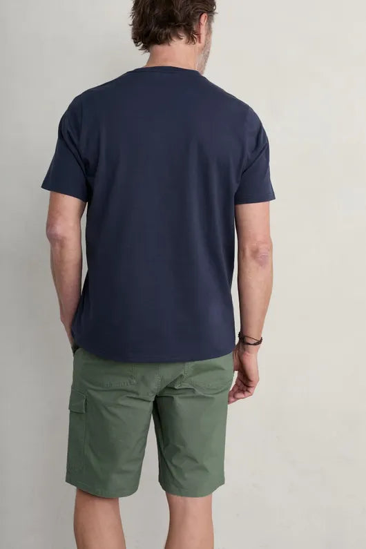 Seasalt Men's Midwatch Organic Cotton T-Shirt Sennen View Maritime