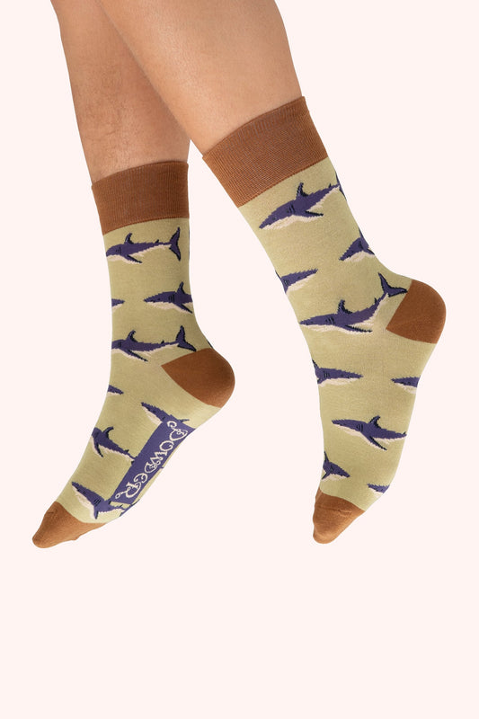 Powder Sharky Men's Socks Sage