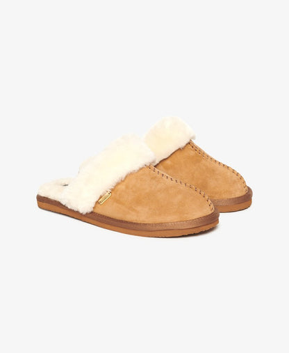 Superdry Suede Mule Slipper Tan