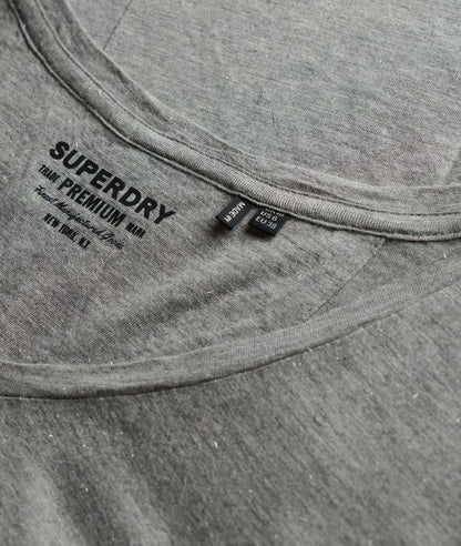 Superdry Studios Slub Embroidered T-Shirt Silver Metallic