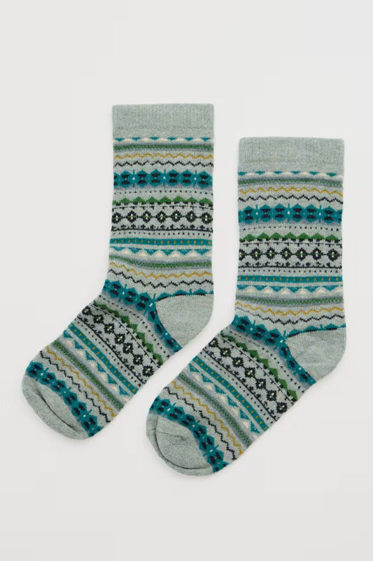 Seasalt Women's Fair Isle Socks Nerine Speedwell